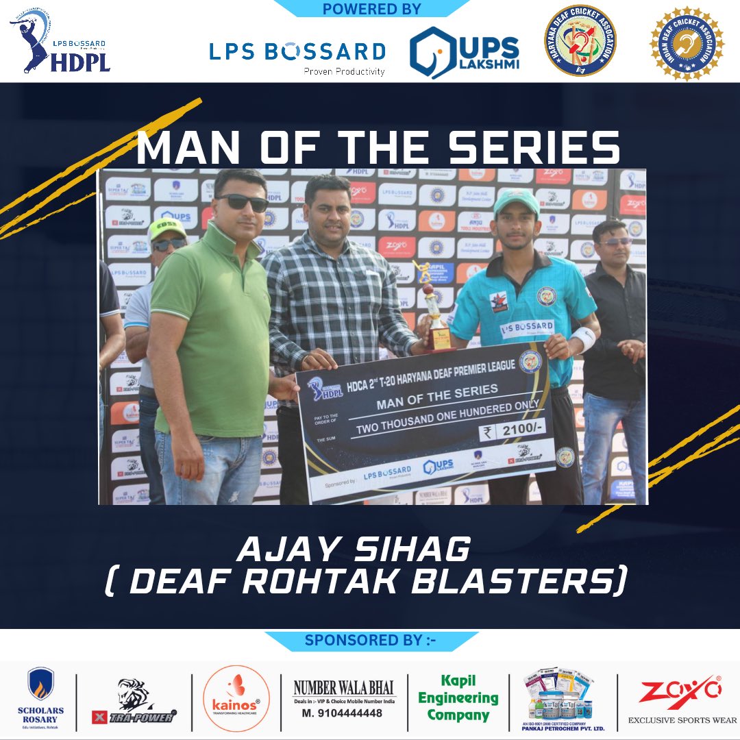 DeafHaryana's tweet photo. Prizes 🏆 for HDCA 2nd Haryana Deaf Preimer League 

#lpsboosard #ScholarsRosary #xtrapowertools #kaions #numberwalabhai #kapiarora #IndianDeafCricketAssociation #PremierLeague #hca @RajeshJain35 @GugnaniRavi @XtraPowerTools @indian_deaf https://t.co/8ga7wh7iu1