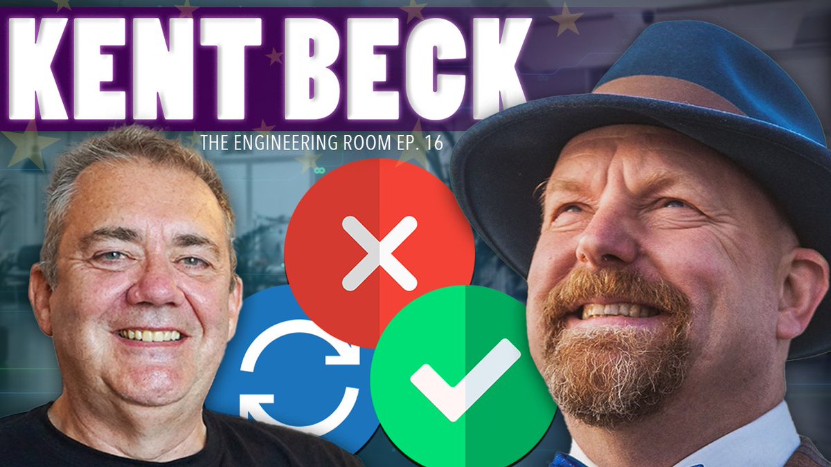 davefarley77's tweet photo. WELCOME TO THE ENGINEERING ROOM π£οΈ
Kent Beck On The FIRST Testing Frameworks, TDD, Waterfall & MORE | The Engineering Room Ep. 16 β‘οΈ https://t.co/nxndOJ4aCu
Thank you for joining me @KentBeck!
#SoftwareEngineering #SoftwareDevelopment https://t.co/Y5RmQtDoaZ