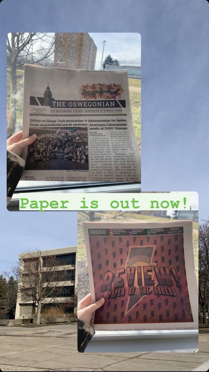 New Oswegonian issue is out today! Happy Friday!