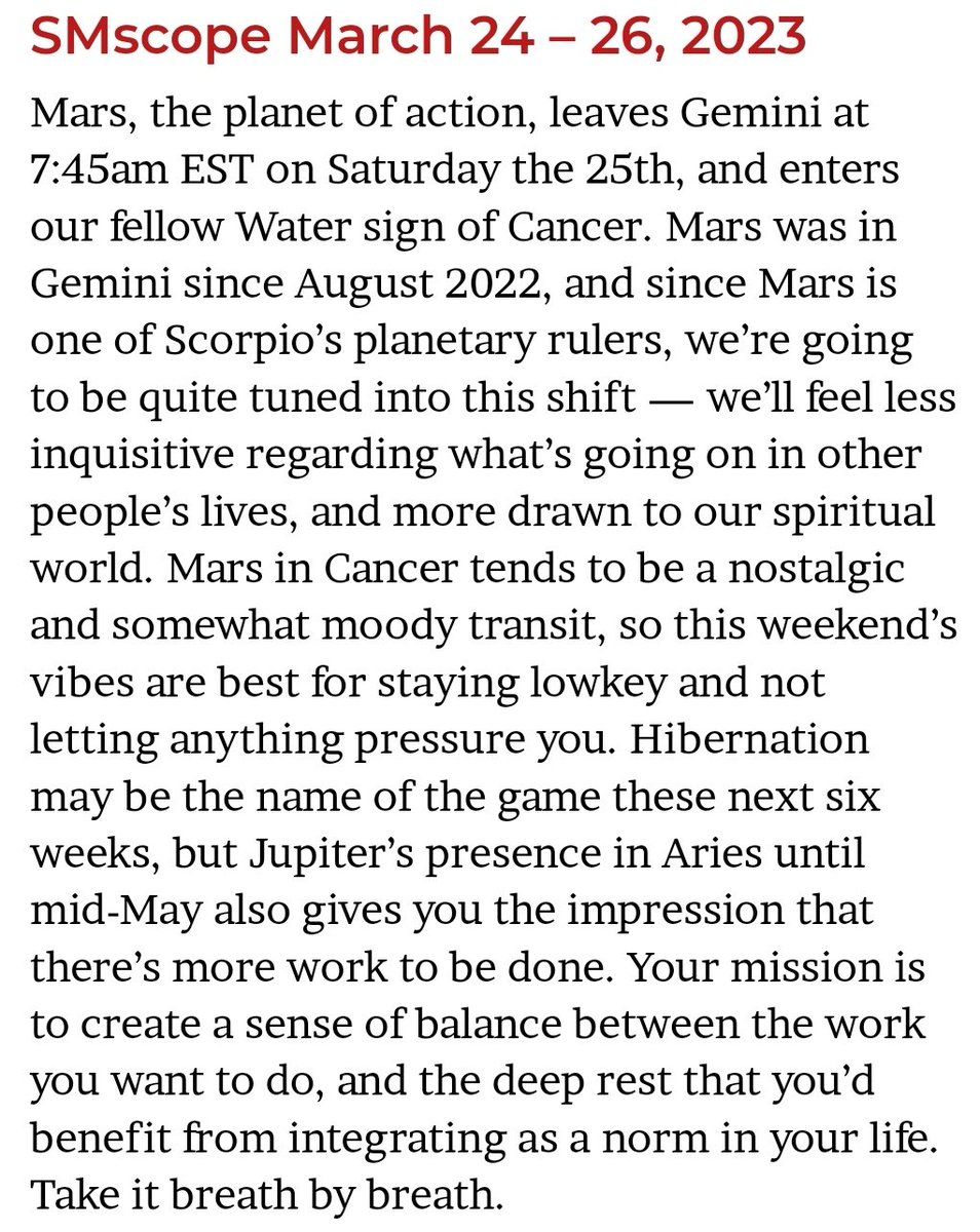 ScorpioMystique's tweet photo. #SMscope for Mar 24 - 26 by @dossevia ♏️♥️✨ https://t.co/PNkNubV2fV