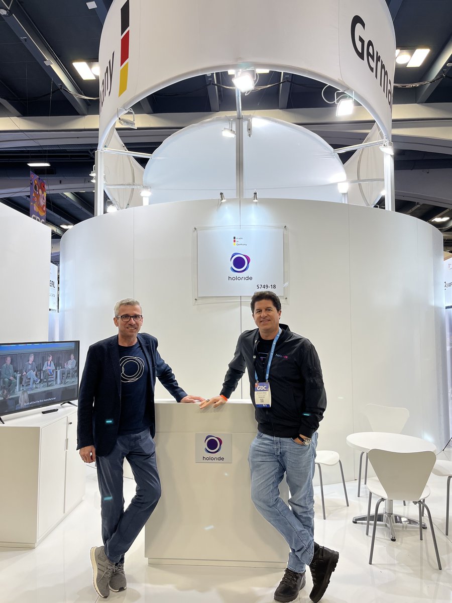 holoride (@holoride) on Twitter photo Itโs our last day at <a href="/Official_GDC/">Game Developers Conference</a> ๐
We already had interesting talks with developers, game studios & media companies in the last 2 days ๐ฎ Now weโre ready to meet even more people!
Find us at booth S749 - South Hall ๐ Itโs our last day at <a href="/Official_GDC/">Game Developers Conference</a> ๐
We already had interesting talks with developers, game studios & media companies in the last 2 days ๐ฎ Now weโre ready to meet even more people!
Find us at booth S749 - South Hall ๐