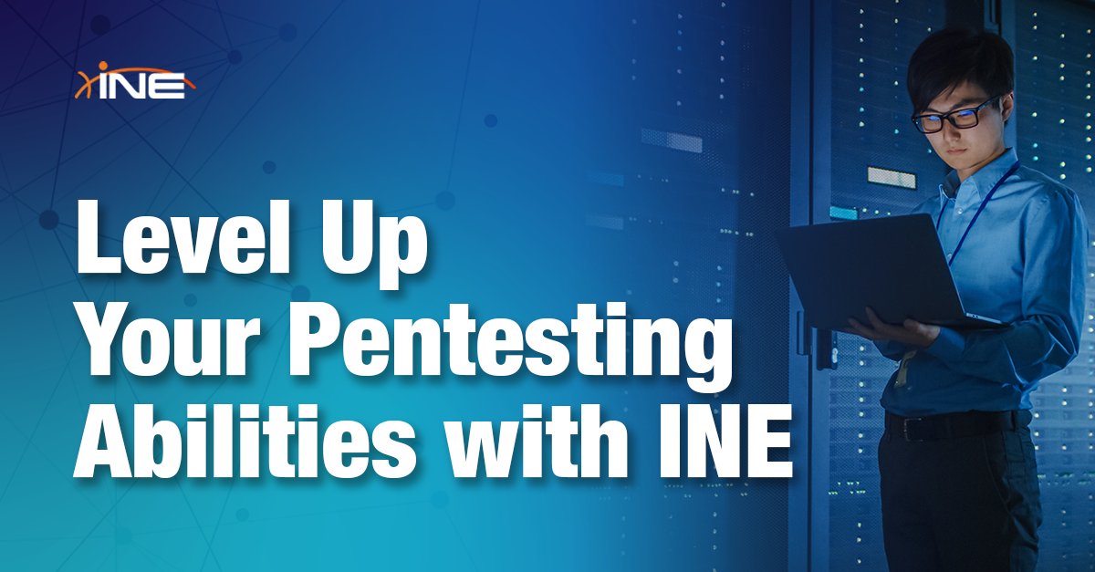 ine's tweet photo. New to #Cybersecurity? The eJPT is the best certification for getting started in #penetesting. If you're already in the field, you can challenge your knowledge with over 250 hands-on labs. Don't wait! Invest in your future and get certified: https://t.co/8srrc5w4z8 https://t.co/cAsn3mMfYJ