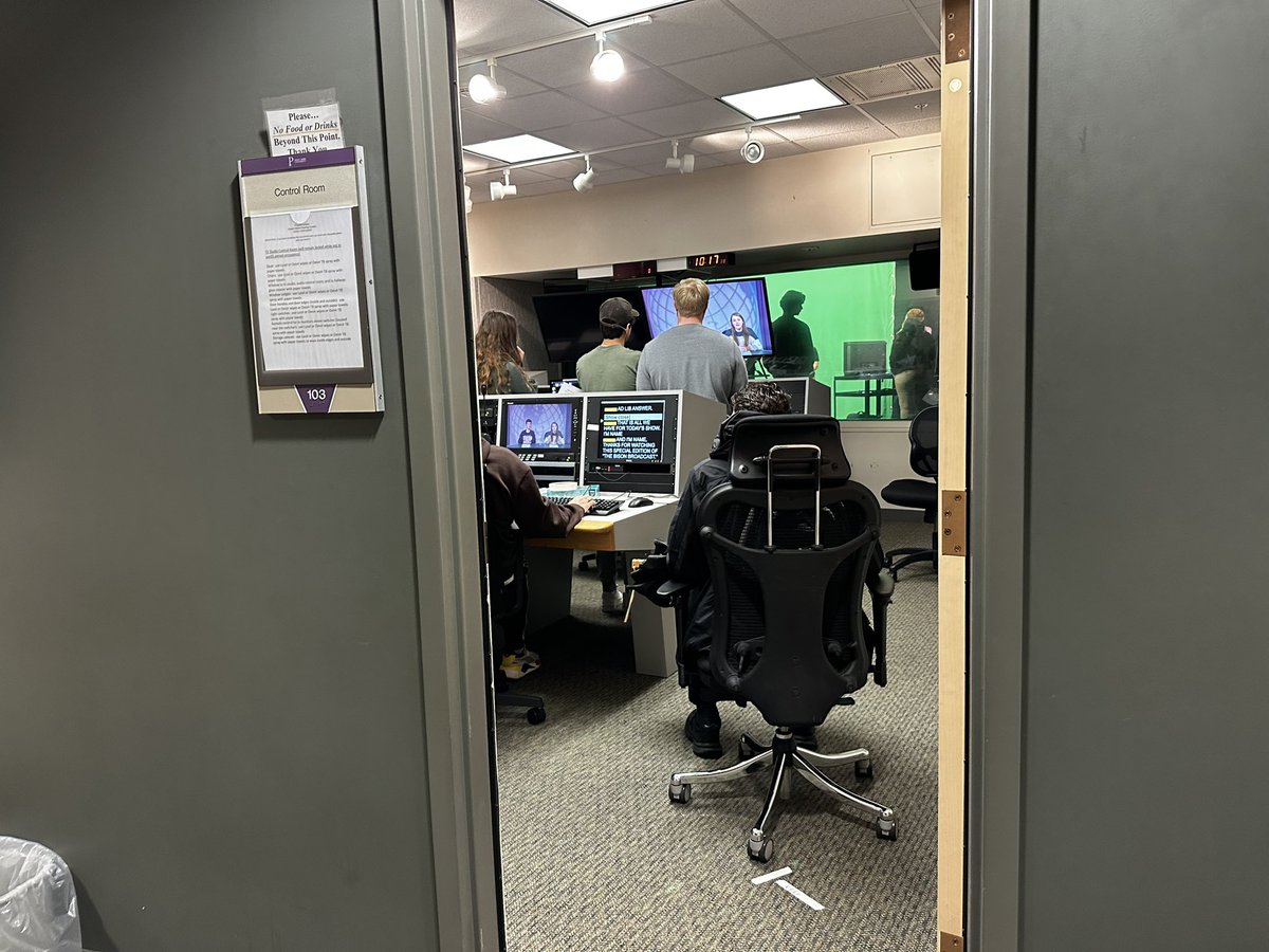 Great interactive morning <a href="/PointParkU/">Point Park University</a> HS Media Day so far! We saw CAHS 2020 Falcon Production Graduate, Gavin Anderson leading and running the TV broadcasting workshop!