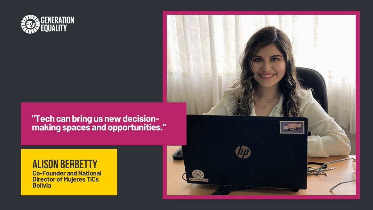 UNWOMEN4Youth's tweet photo. Alison and Hawa's insights show us that technology can provide us with new decision-making spaces and empower women and girls to drive transformative change. #CSW67 #Youth4CSW #GenerationEquality https://t.co/vtuIzoJff2