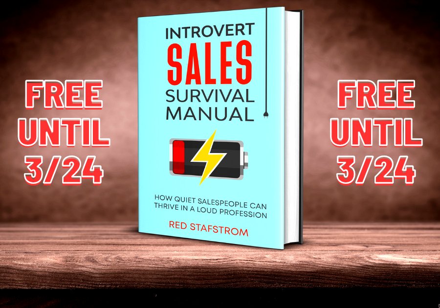 Today is the last day. The ebook of the #Introvert #Sales Survival Manual is free on Amazon. Be sure to download your copy.