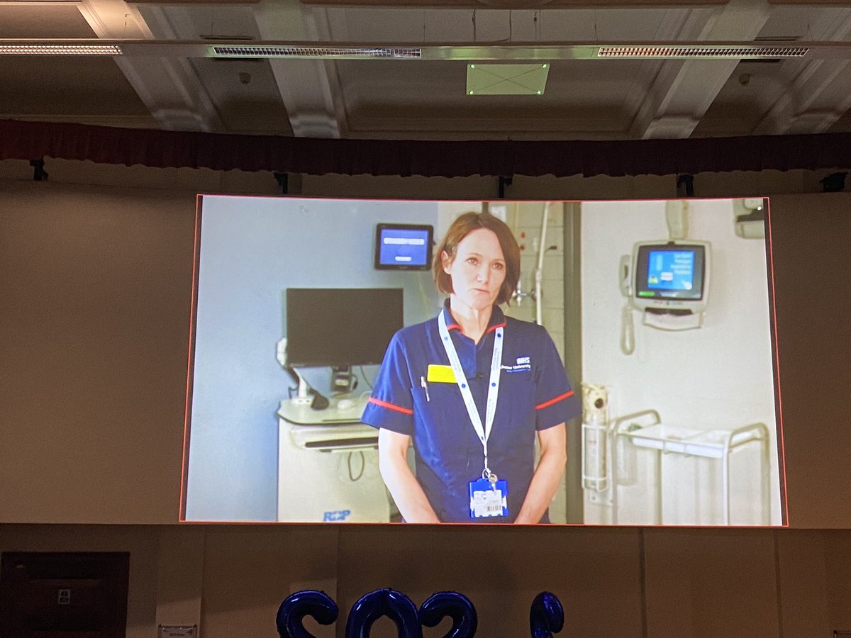 @CathApplewhite great to see you on the big screen #NMAHPConference and hear about the valuable work of Professional Nurse Advocates who create a safe space for nurses - vulnerability leading to change and innovation #professionalnurseadvocates