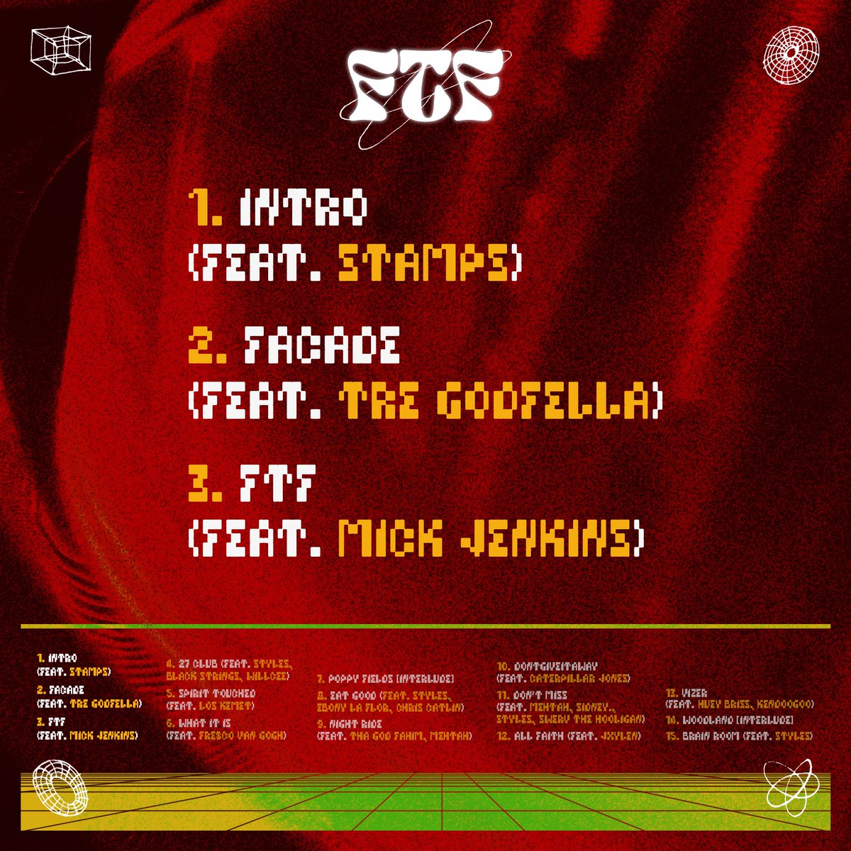 ForenzikStyles's tweet photo. FROM THE FUTURE 

A PRODUCER ALBUM BY FORENZIK STYLES - TONIGHT AT MIDNIGHT 🌐

TRACKLIST 1/2 https://t.co/5IAbF9vLnd