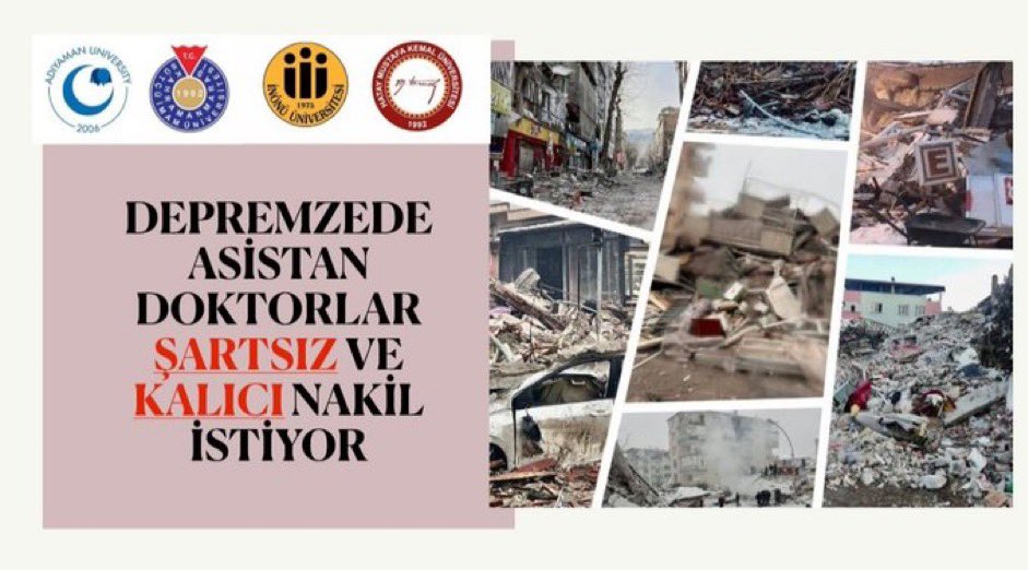 Densindente_'s tweet photo. #KalıcıNakilŞart
Sayın Sağlık Bakanımız,  @drfahrettinkoca,
DEPREMZEDE UZMANLIK EĞİTİMİ ALAN HEKİMLER OLARAK , EĞİTİMİMİZE DEVAM ETMEK İÇİN KALICI NAKİL TALEP EDİYORUZ.
@hekimsen
@ttborgtr
@Tabip_Sen
@hekim_birligi https://t.co/b4tTwNFVpU