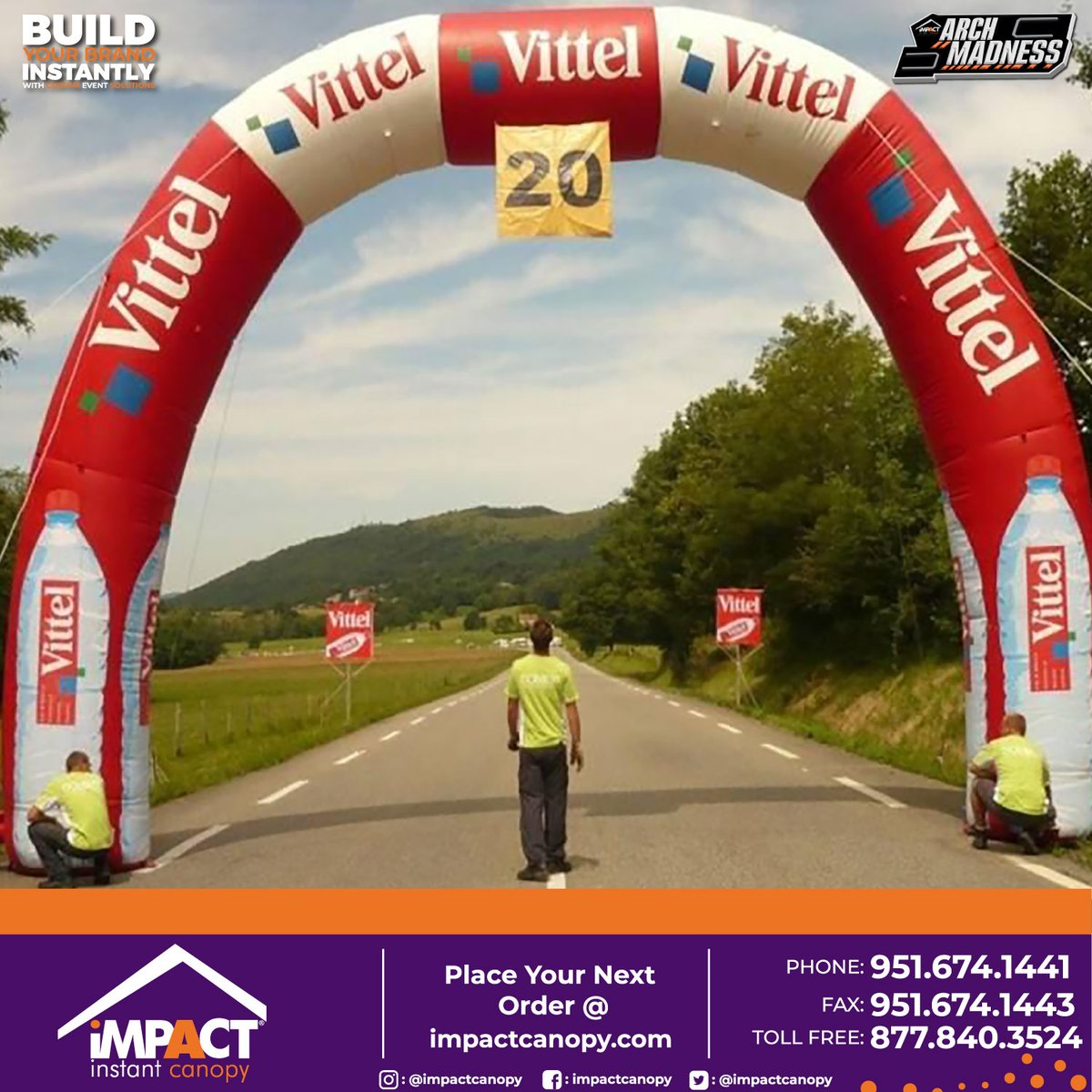 ImpactCanopy's tweet image. Make your next event stand out with an inflatable arch! Perfect for any occasion, this arch is sure to make a statement. 
Click the link below to place your next custom order:
ow.ly/ec9w50Nohyb
#eventplanning #inflatablearch #customproduct