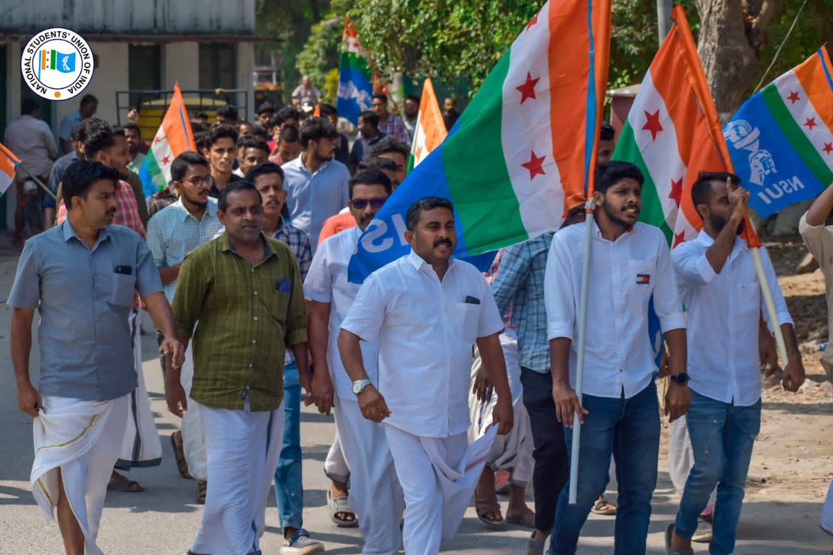 nsui's tweet image. NSUI Lakshadweep activists protest as Shri Rahul Gandhi Ji has been disqualified from the Parliament undemocratically. The fight is long but the fight shall last till justice is served.