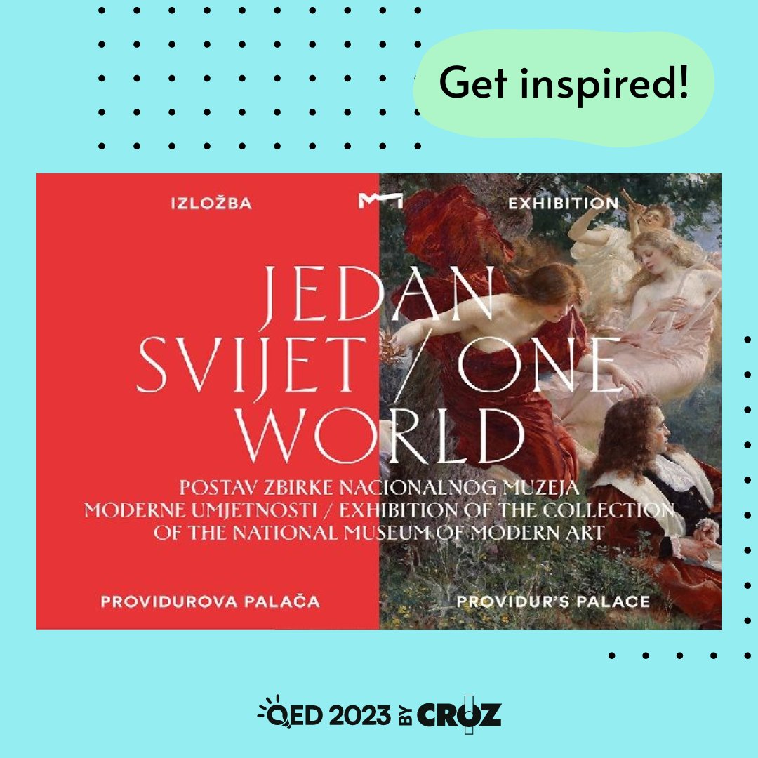 As part of your participation in the QED Conference, you'll have the chance to explore the beauty and diversity of Croatian art at the One World Exhibition! 🎨🌎 Discover the works of Croatia's most esteemed artists, including photography and sculptures. bit.ly/3ZeyIHG