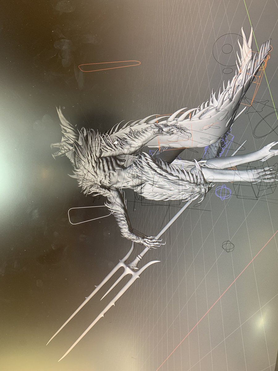 Primordial_Boba's tweet photo. Did a test pose last night, rig is working perfectly @Blender @autodesk #dnd #3DModel https://t.co/UoZTziNXs2