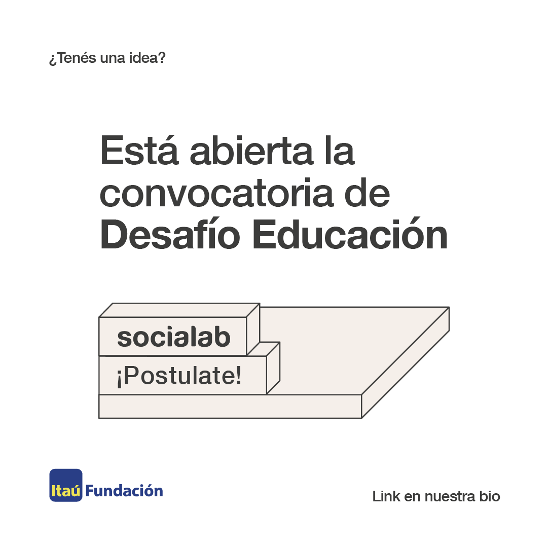 fundacionitauuy's tweet photo. Está abierta la convocatoria de Desafío Educación📚
Buscamos emprendimientos tecnológicos que solucionen problemas educativos 💡
Premios: 
👉🏼 USD 5.000 en capital semilla 
👉🏼 6 meses de preincubación con el equipo de @SocialabUy 
👉🏼 Acceso al curso Empresas con Sentido
Ver hilo👇 https://t.co/F6BJNnzsLV