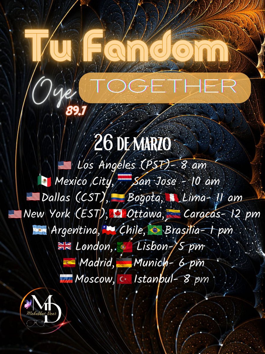 MahabbatDearDQ's tweet photo. 🚨ATENCIÓN‼️🎉
El 26 de marzo, podremos escuchar la nueva canción #Together de @dimash_official en #TuFandom conducido por @PonchoYezka en la radio mexicana @Oye897
Necesitamos todo su apoyo a través de Twitter con los #️⃣
#OyeTuFandom
#DimashEnOye
#TogetherByDimash
#MahabbatDear https://t.co/GQeim4xoJO