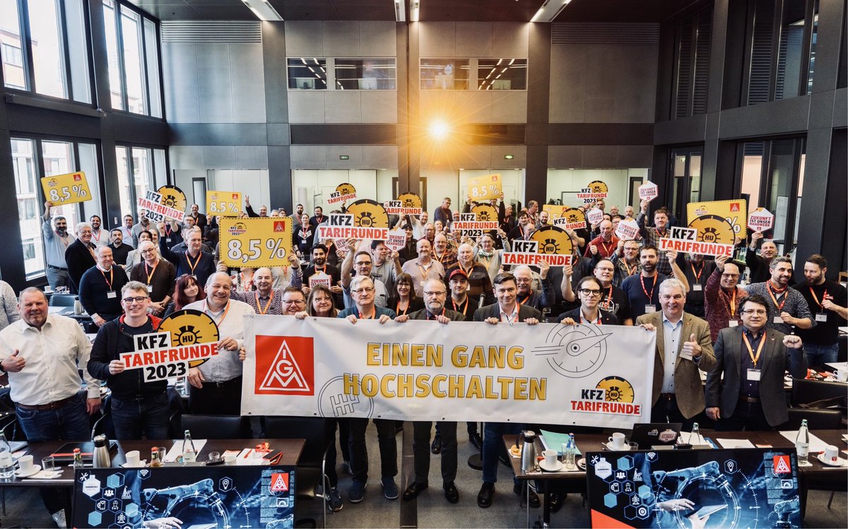 Die #BHK23 der ⁦<a href="/IGMetall/">IG Metall</a>⁩ zur #Kfz-Tarifrunde. Die Branche steuert auf einen ruinösen Fachkräftemangel zu. Die Leute verlassen zuhauf die Branche. Probleme sind hausgemacht! Mehr Wertschätzung, Qualifikation und deutlich höhere Entgelte! #handwerk #tarifvertrag #streik