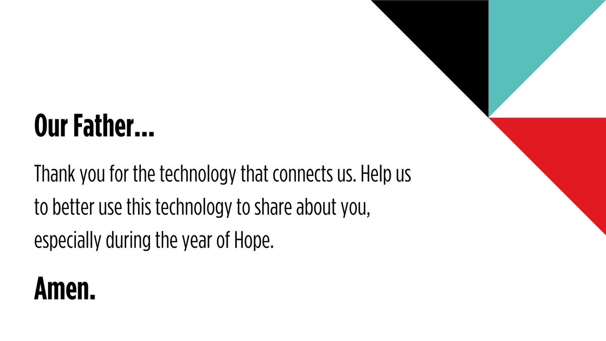 HOPEtogether's tweet photo. Our Father, thank you for the technology that connects us. Help us to better use this technology to share about you, especially during the year of Hope. Amen.
Continue your lent prayers: https://t.co/7TfM0hJOIv
#lent #lent2023 #countdowntoeaster #yearofmissionv https://t.co/qBpjiNMT7m