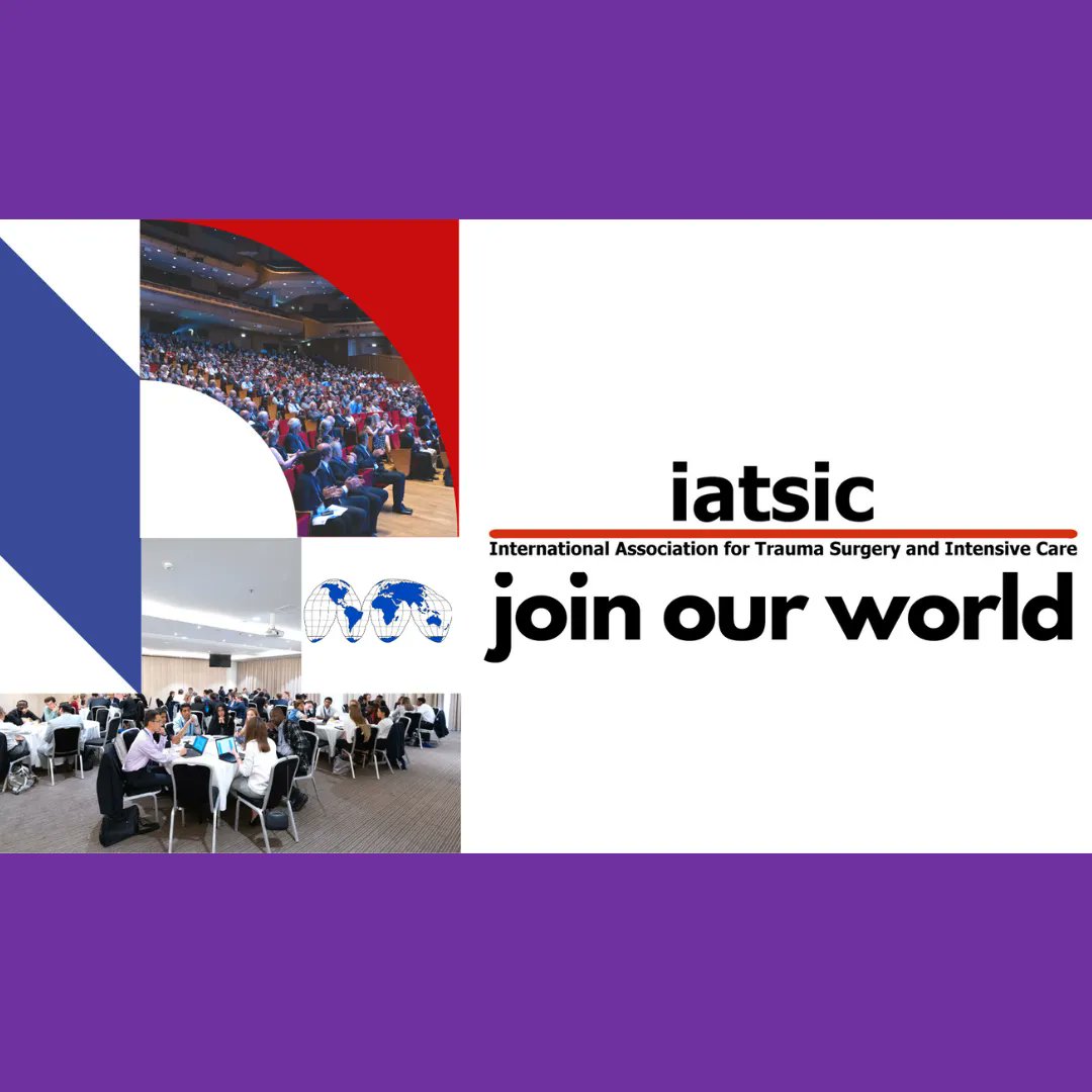 The International Association for Trauma Surgery and Intensive Care IATSIC is an Integrated Society of the International Society of Surgery ISS/SIC. Do not forget to indicate in the ISS/SIC application process that you wish to become IATSIC member as well. 
#isssic #iatsic