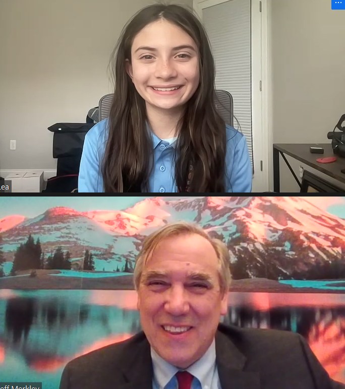 Kid Governor (@kidgovernor) on Twitter photo Oregon's Kid Governor Lea is bringing her platform all the way to the federal government! She met with <a href="/SenJeffMerkley/">Senator Jeff Merkley</a> to share her 3-point plan to end bullying and make kindness a priority in Oregon's schools.
#KidGovernor #CivicsEducation #CivicEngagement #Oregon #ORKGLea Oregon's Kid Governor Lea is bringing her platform all the way to the federal government! She met with <a href="/SenJeffMerkley/">Senator Jeff Merkley</a> to share her 3-point plan to end bullying and make kindness a priority in Oregon's schools.
#KidGovernor #CivicsEducation #CivicEngagement #Oregon #ORKGLea