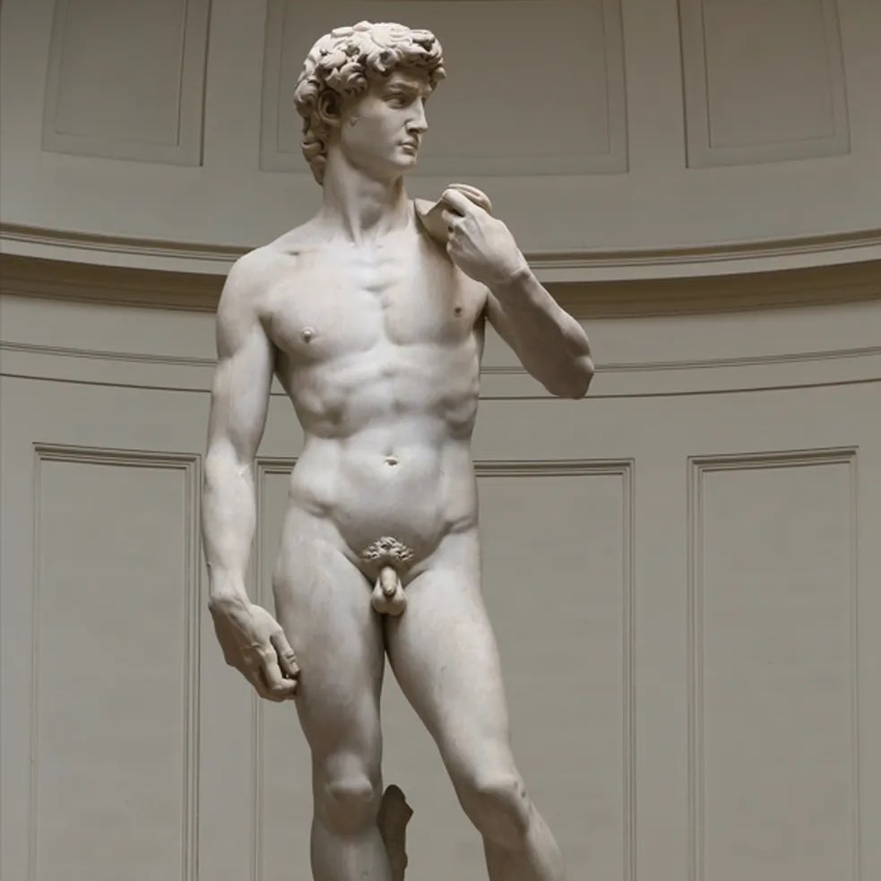 🚨MUNDO: Escola dos EUA demite diretora após ela mostrar imagem da escultura de David, de Michelangelo. O pai de um dos alunos afirmou que a escultura é pornográfica.