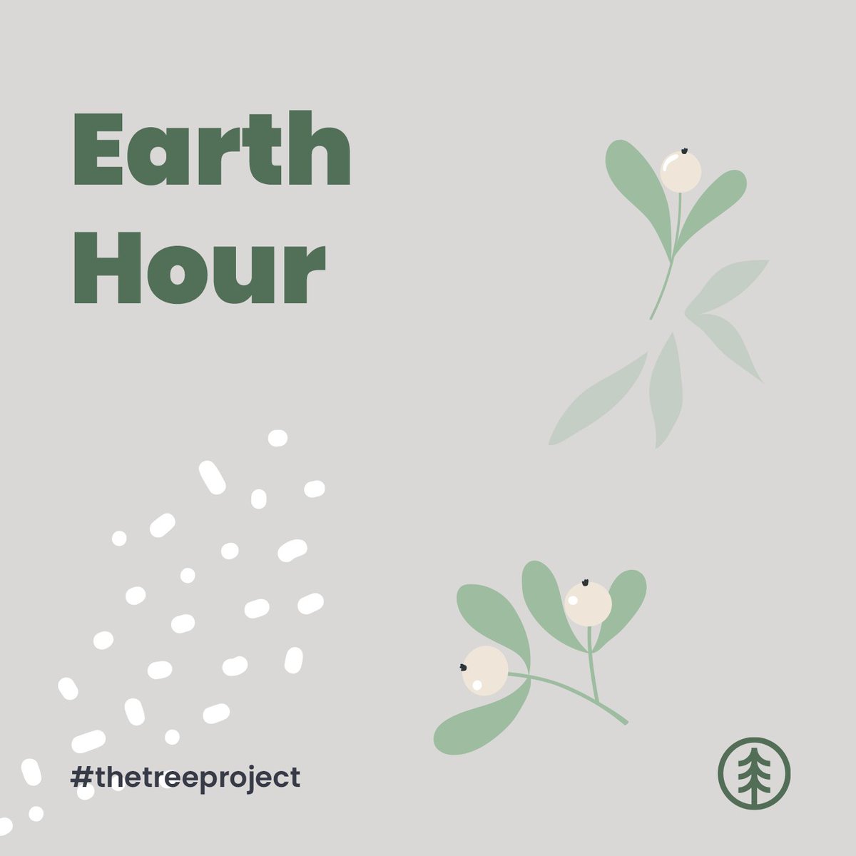 At 8.30pm on Saturday 25th March, it’s time to switch off.

Turn off lights, power down devices and do something positive for the planet for just one hour, joining others across the world who care about our climate.

#earthhour #thetreeproject
