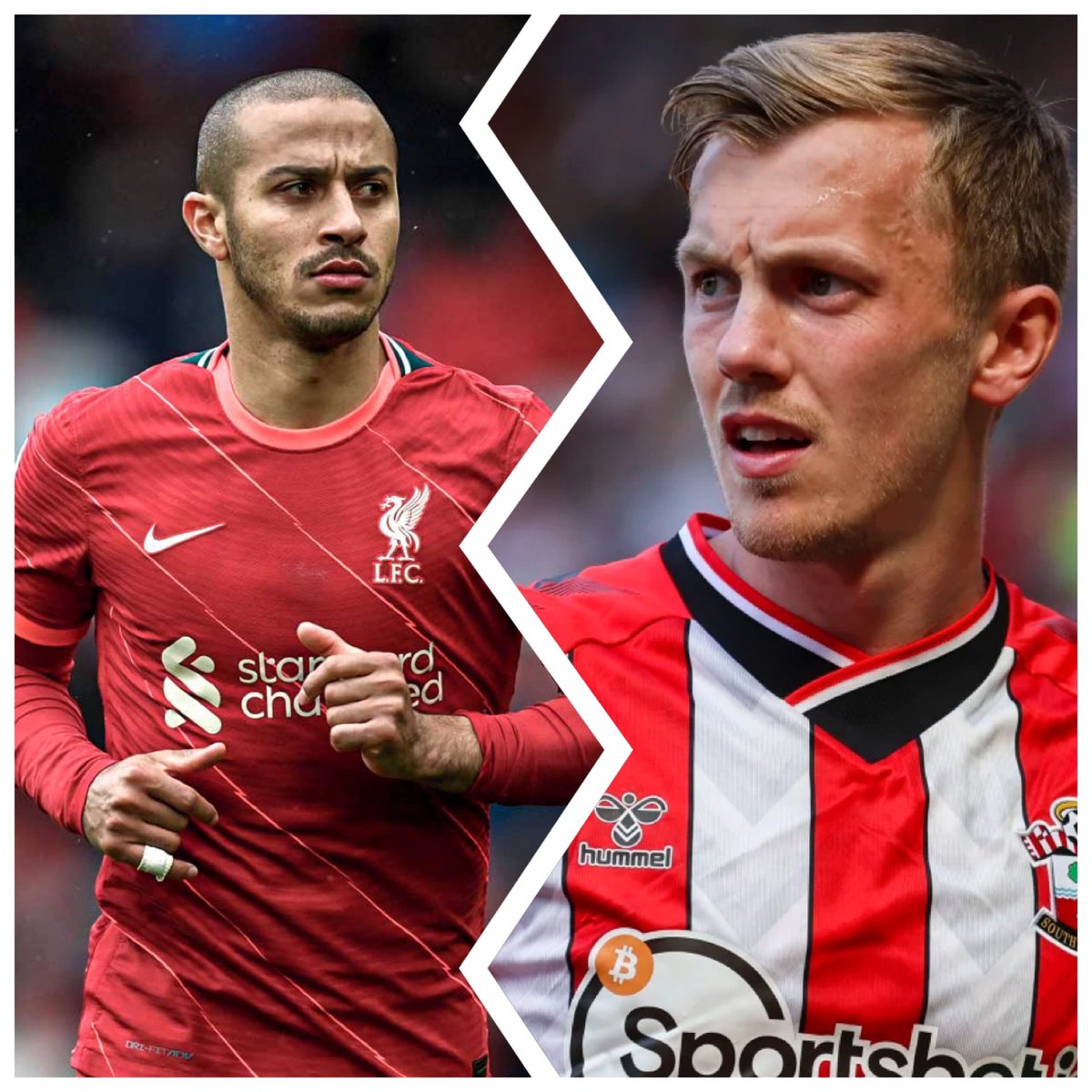 Agent__Footy's tweet photo. Liverpool reportedly looking to offload midfielder Thiago Alcântara in summer. 
Southampton Captain James Ward-Prowse heavily linked with the Merseyside club.  

#LFC #Southampton #LiverpoolFC #EPL #England #footballtoday #ynwa https://t.co/RkxwVpN9ZP