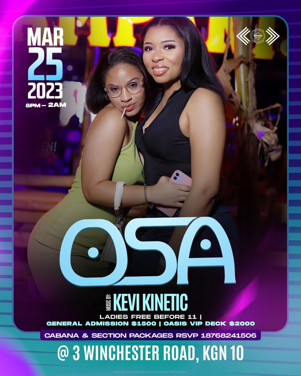 DJMAC__'s tweet photo. Ladies Only Par This Saturday #OsaSaturdays 🍷 https://t.co/MlOPNlOezR
