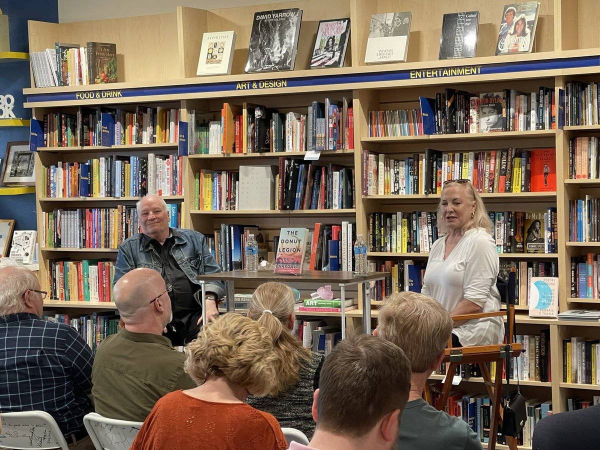 Johnny Wesner (@sweetjohnny1960) on Twitter photo Great to see <a href="/joelansdale/">Joe Lansdale</a> & <a href="/kathleenkent214/">Kathleen Kent-Author</a> at <a href="/interabangbooks/">Interabang Books</a> last night discussing THE DONUT LEGION and the writing profession. Great to see <a href="/joelansdale/">Joe Lansdale</a> & <a href="/kathleenkent214/">Kathleen Kent-Author</a> at <a href="/interabangbooks/">Interabang Books</a> last night discussing THE DONUT LEGION and the writing profession.