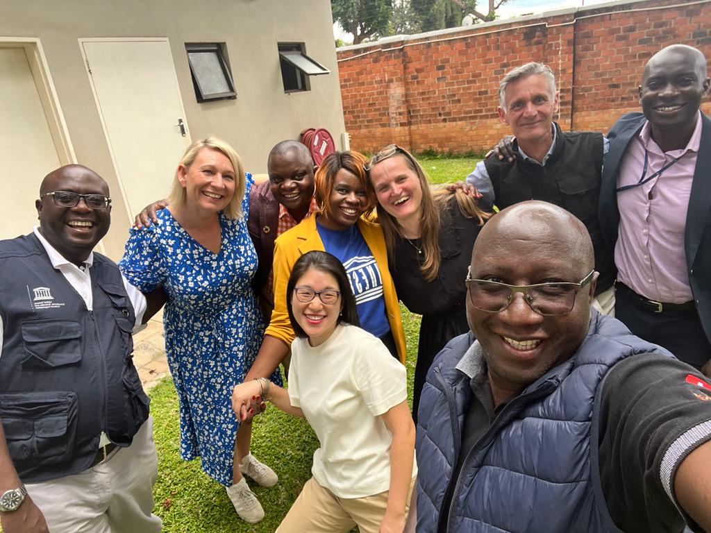 unescoROSA's tweet photo. The #UNESCOQualificationsPassport (UQP) serves as a modern universal tool to facilitate mobility for #Refugees & vulnerable #migrants with qualifications.
Today @UNESCO & @noradno delegation met the #UQP National Steering Committee to appreciate its implementation.
@tshilumbu_t https://t.co/XpIYwvw8XH