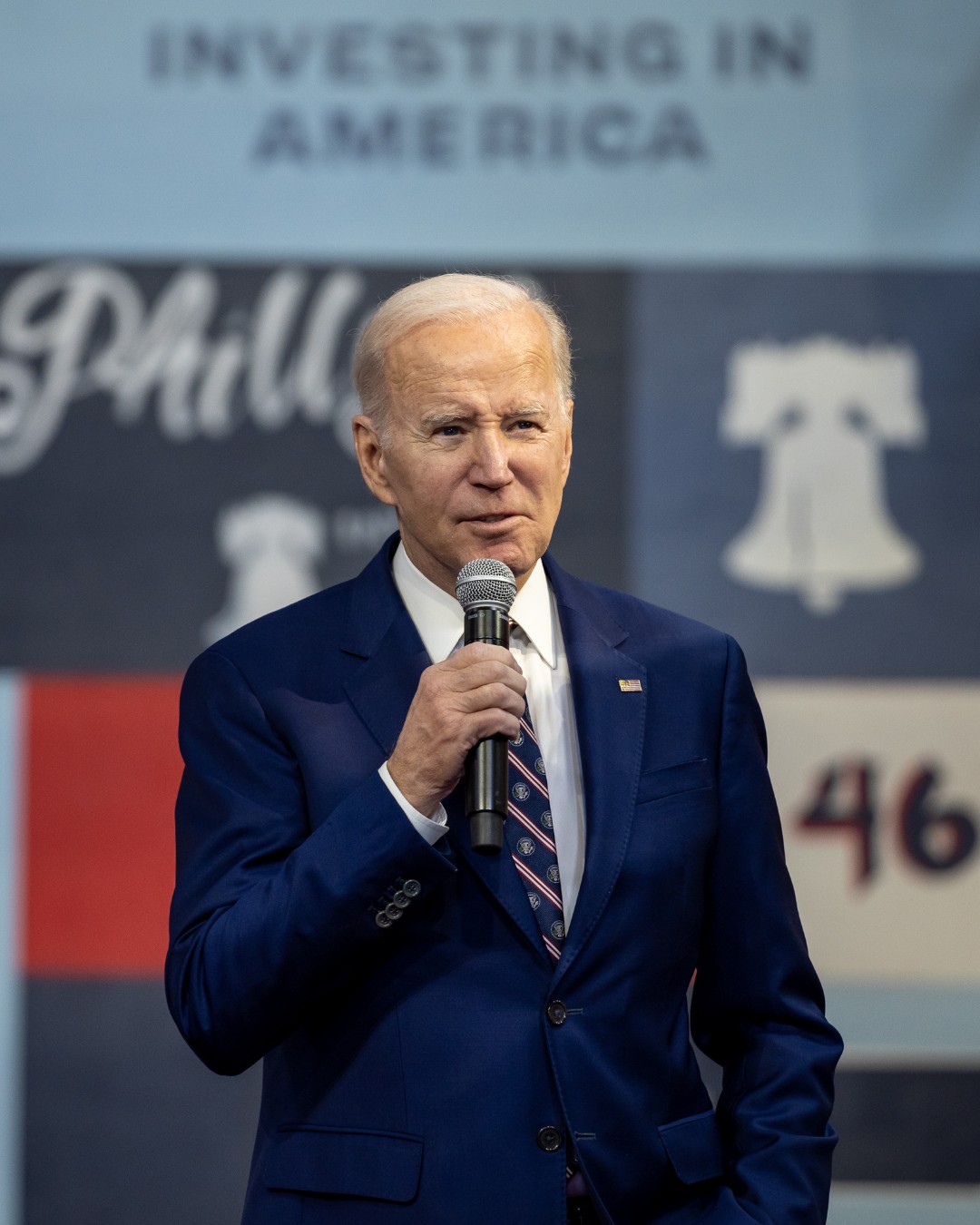 President Joe Biden delivers remarks on his proposed budget for fiscal year 2024.
