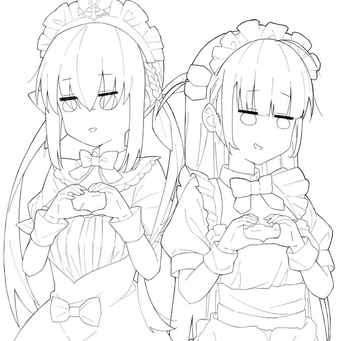 ぼっちメイドちゃんカキカキ