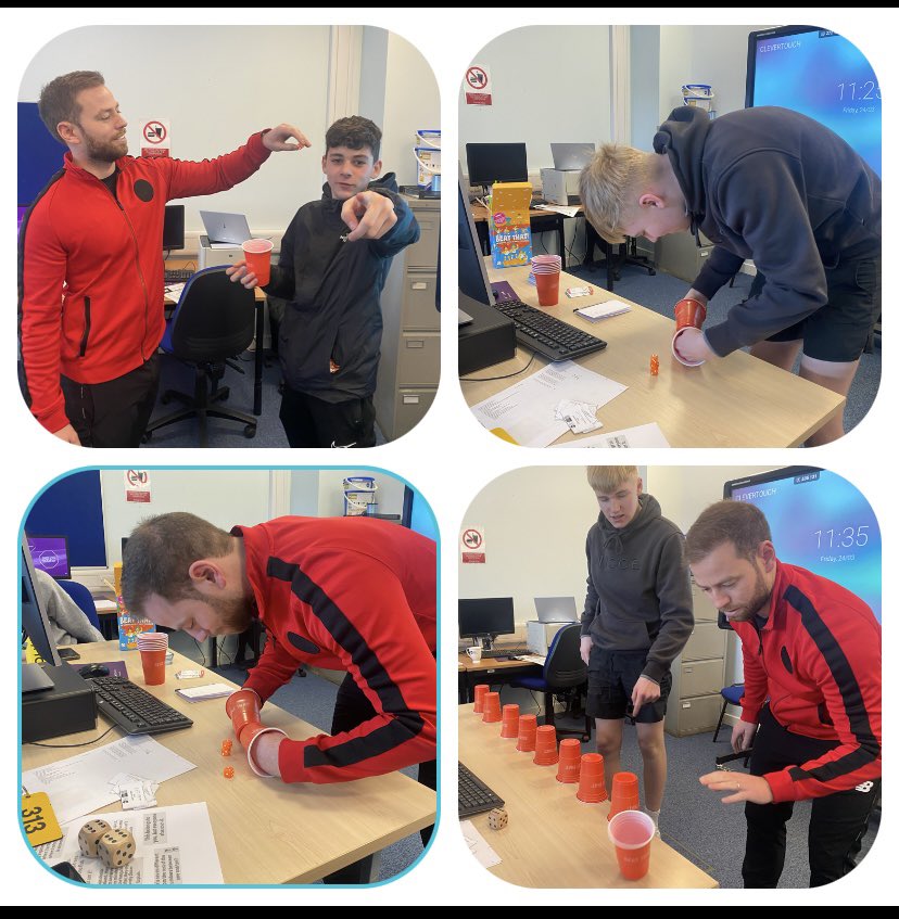 Lecturer vs student games for school pupils studying Uniformed Services @SLCek Healthy competition! It was a close call… who do you think won? @JBed90