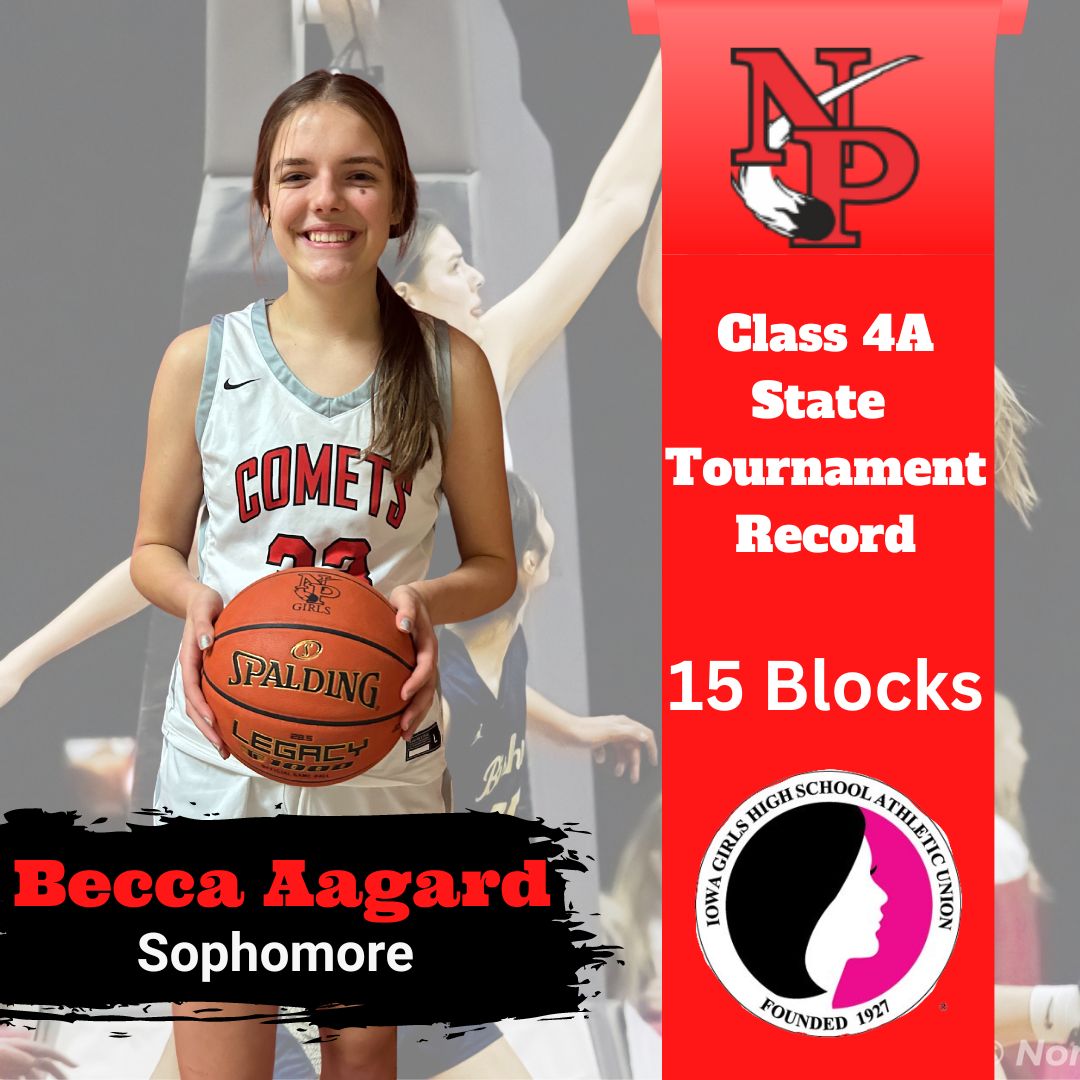 npgirlsbb's tweet photo. Congratulations to Becca Aagard for setting a new 4A-State Tournament record with 15 blocks in one tournament. https://t.co/CilOtkdYHB