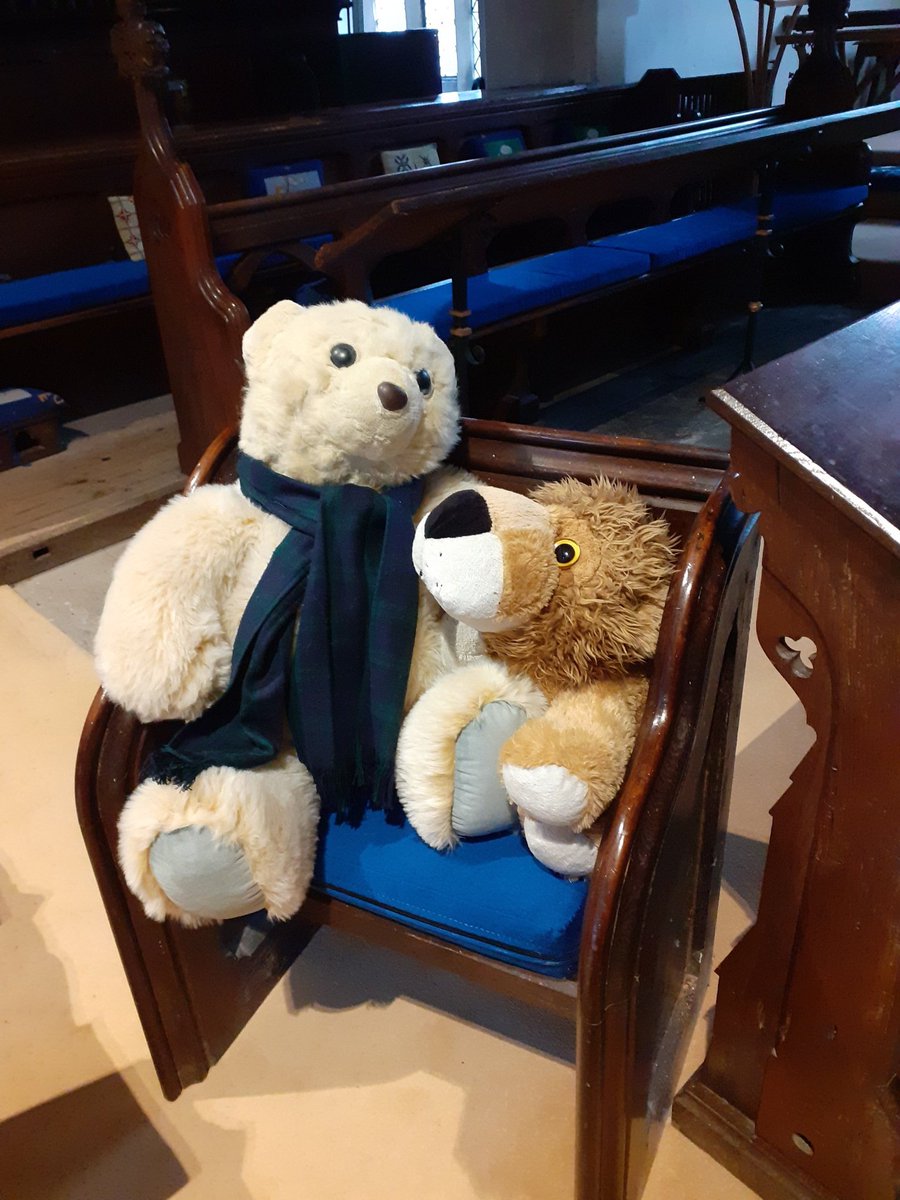 sinbadthebear's tweet photo. I had a lovely week away with Nanny Lou in her new home. Today and tomorrow I'm with Aslan in church to show everyone how important it is to make do and mend. https://t.co/tOUO0BMVKD