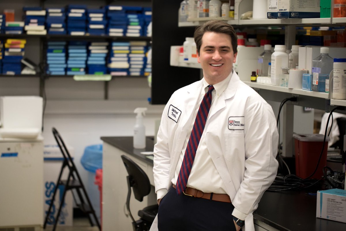 PennDentalMed's tweet photo. Congratulations to Michael Troka (D'26) who was awarded the Hatton Award at the AADOCR Annual Meeting in the Junior Investigator category. 

Michael's work is titled “TrokaChat: Identification of Disease-Driving Cell Signaling Interactions in ScRNAseq Data.” https://t.co/aXZHJ0PPZR