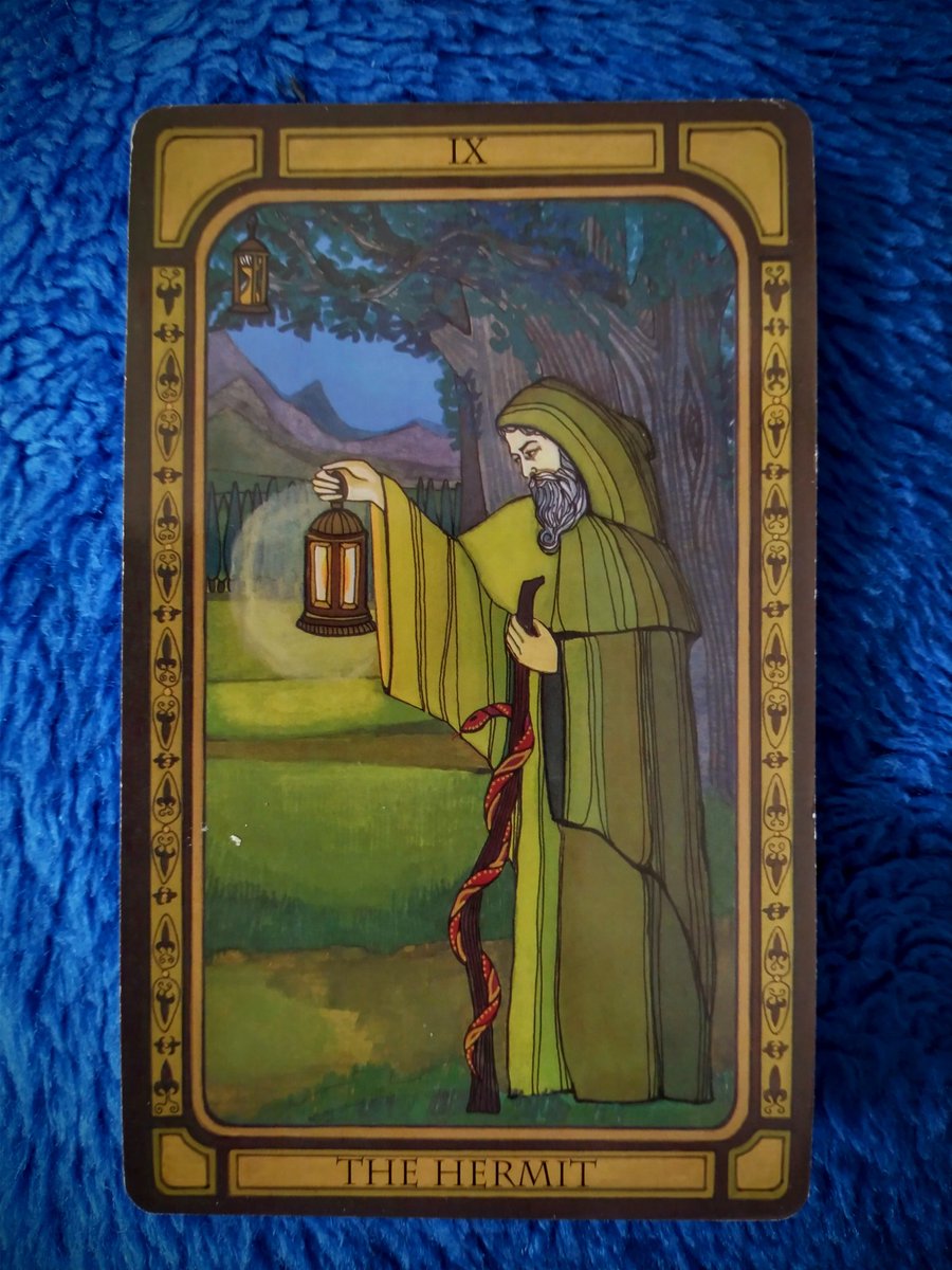 KnoxvilleRose's tweet photo. Major Arcana COTD
☀️🌼☀️
IX Hermit

🕯️Recluse
🕯️Watcher
🕯️Hidden
🕯️Alchemist
🕯️Inner Peace

✨🌹BOOKING NOW 🌹✨
Online Readings 🔮💎🔮
#tarot 
#lenormand
#oracle
#geomancy
#dice
#iching
#tarotcardoftheday
#majorarcana 
#tarot #tarotreader 
#intuitivecounseling #intuitivetarot https://t.co/yZamc0eU9H