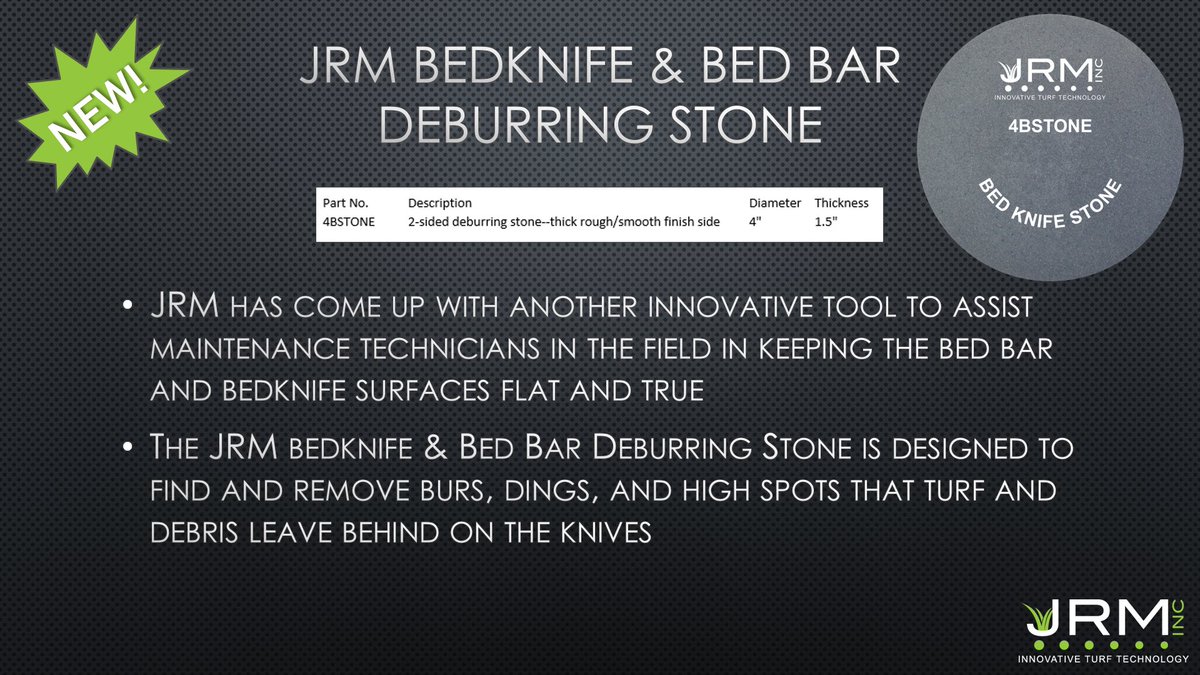 🟢NEW #DeburringStone #4BSTONE #Smooth #JRM #QualityMatters #TurfProducts
