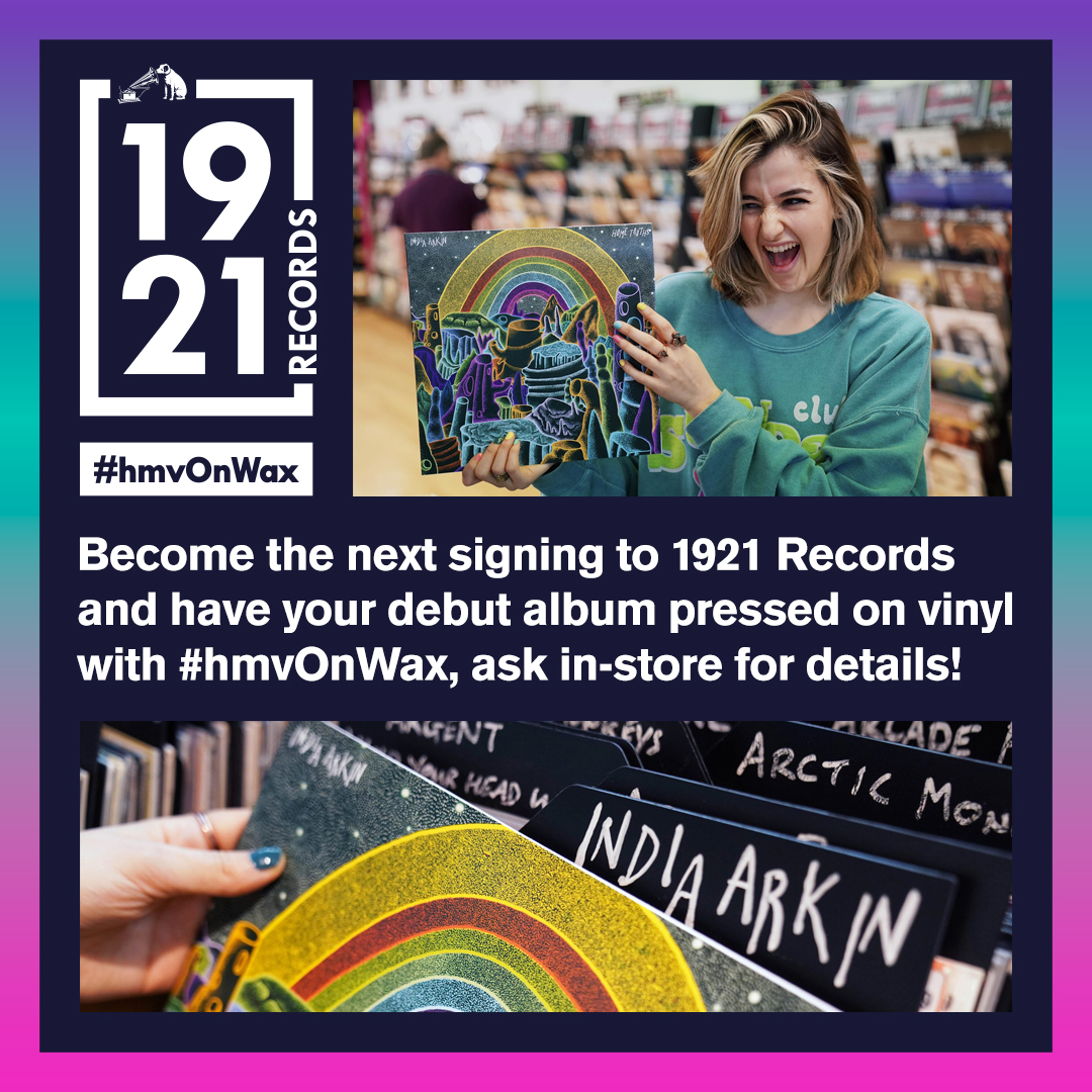 Are you a singer, musician or in a band and looking to get your music out to the world? Why not get yourself signed to #hmv1921records Ask in store for more information. #hmvOnWax #hmvliveandlocal