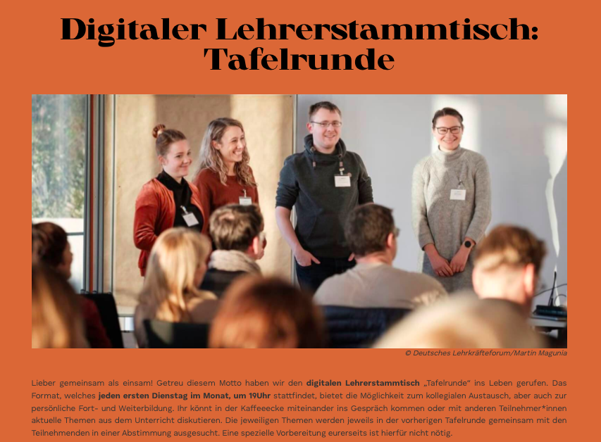 Mit der neuen Website von <a href="/KBildung/">KMS-B I Katharina</a> und <a href="/VidSpHistoriker/">Björn Hennig</a> hat auch die Tafelrunde ein neues zuhause bekommen. Ihr findet dort jetzt alle Materialien als kostenlosen Selbstlernkurs visuell für euch aufbereitet 😊 Schaut gerne einmal vorbei ➡️ kms-bildung.de/tafelrunde-3/

#twlz