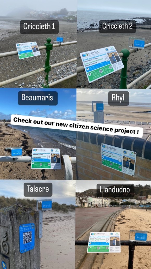 Diddordeb yn ein helpu i fonitro'r arfordir? Ewch i weld ein harwyddion CoastSnap newydd ledled Gogledd Cymru! Yn syml, cymerwch lun ar eich ffôn clyfar a'i uwchlwytho ag un tap gyda'r cod QR. Ni’n edrych ‘mlaen i weld eich lluniau. cy.wcmc.wales/coastsnap