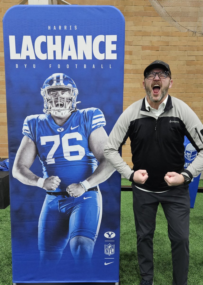 BYU Pro-Day. LFG <a href="/HarrisLachance/">Harris LaChance</a> and <a href="/ChrisBrooks26/">Chris Brooks</a>