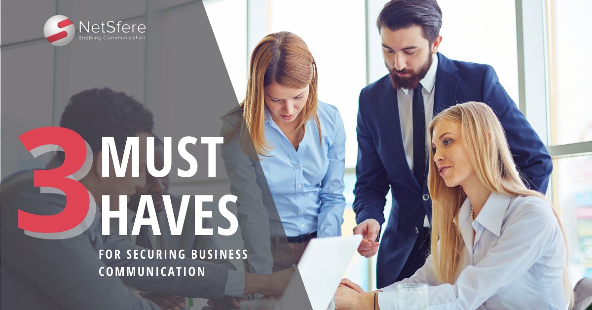 NetSfere's tweet photo. Businesses should be looking at 3 factors when deciding on #enterprise-grade #messaging solutions:
➡️ Maximum security
➡️ Ironclad compliance
➡️ Powerful control
Read more in #NetSfere CEO @anuragl latest blog: https://t.co/Tvbjg3Z3Qx https://t.co/YwaJJgeBeH