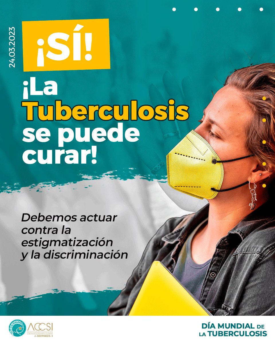 ACCSI_VIHSIDA's tweet photo. Las desigualdades sociales pueden desarrollar o fortalecer el miedo a ser discriminado por tener Tuberculosis. Por ello, es hora de dejar a un lado las creencias negativas y brindar un trato digno ⬇️

#ACCSI #DiaMundialDeLaTuberculosis #24Mar https://t.co/JwtClvwT2m