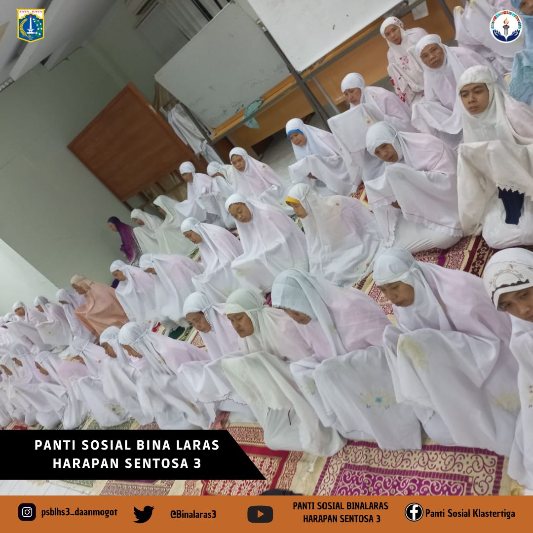 Binalaras3's tweet photo. Jum'at, 24 Maret 2023
Jam 04.00 WIB sd selesai

Kegiatan Cahaya Ramadhan Di Panti (CRDP) 3 WBS PSBL HS 3 bersama Musryif/Musryifah dan didampingi oleh petugas pendamping, al :
1. Sholat Tahajud 
2. Sholat Subuh berjama'ah
3. Murojaah surat An-Nas - surat Al-Zalzalah.
@DinsosDKI1 https://t.co/CdXUHUHZXc