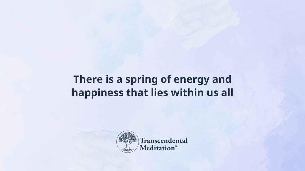 TM_Canada's tweet photo. Discover that energy with the 20 minutes twice a day practice of the TM technique, which will support you in dissolving stress that’s blocking creative ideas and solutions to problems.

Get started at your TM Preparatory Session at https://t.co/g1Hdiqhilt

#TMmeditation https://t.co/onIpJbv683