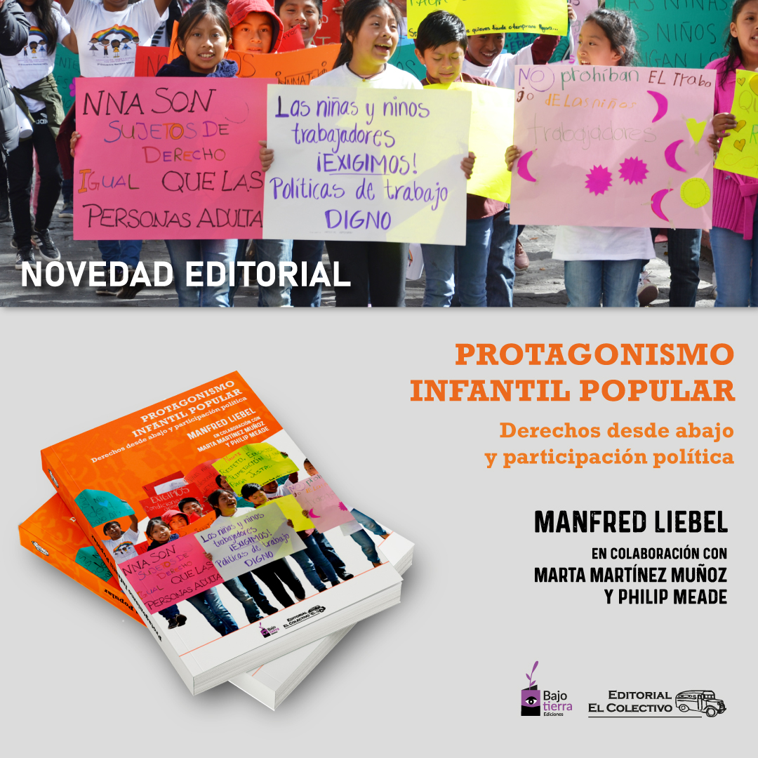 1. Protagonismo Infantil Popular. 

Ya ha salido de imprenta este nuevo libro 📕del imprescindible (y siempre generoso) Manfred Liebel, en el que participo con una revisión crítica y reconceptualización para una teoría del paradigma del protagonismo infantil popular.