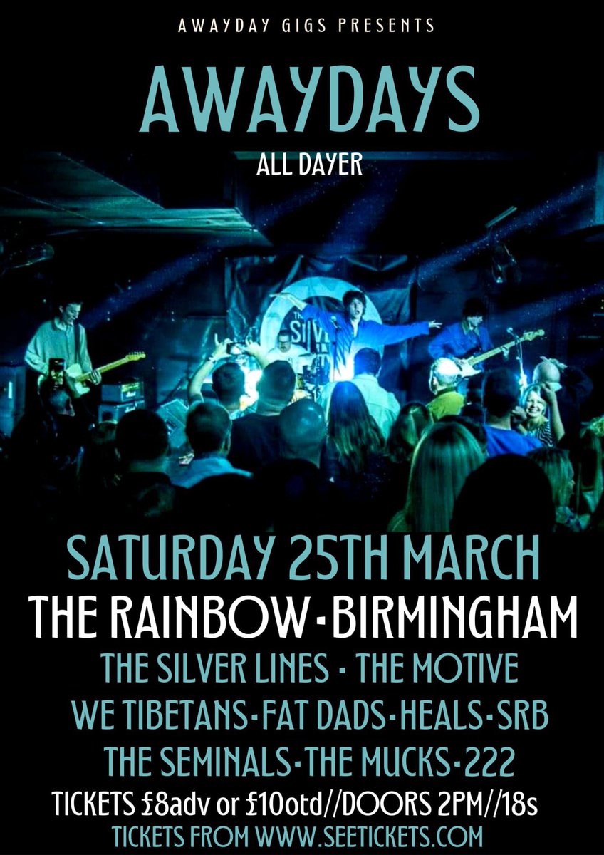 Playing Birmingham tomorrow for the <a href="/AwaydayR/">D R L PROMOTIONS</a> All Dayer

Get down if you’re local