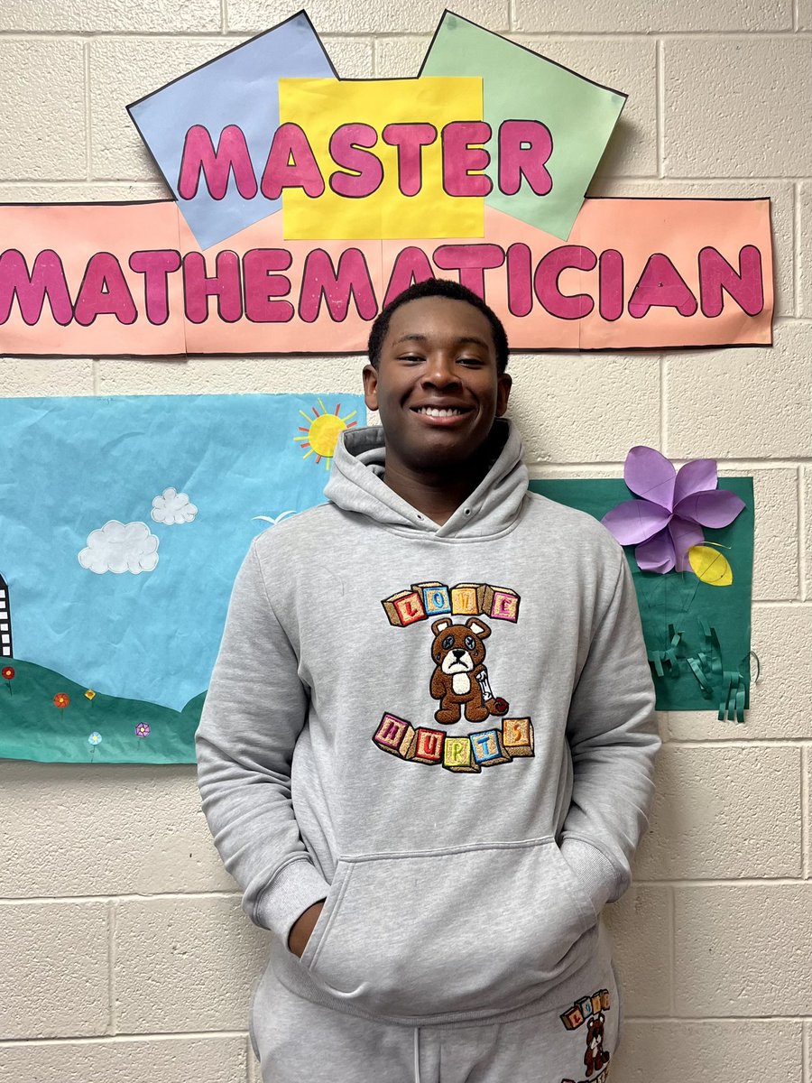 MathCats's tweet image. Congratulations math student of the week Malachi! #repthatA #slayqueen #period
