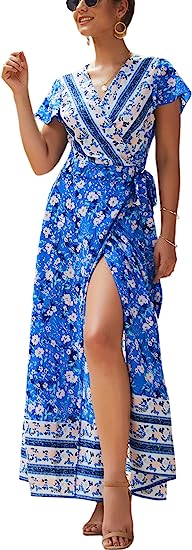 👉ECOWISH Women's Dresses Bohemian Wrap V Neck Short Sleeve Ethnic Style High Split Beach Maxi Dress.👩‍❤️‍👨

👉Pls read the dress method carefully, there is an indicator on the detail page, its very important. 

#ladies dress #maxidress #ladiesfashion
Buy Now
amazon.com/ECOWISH-Womens…