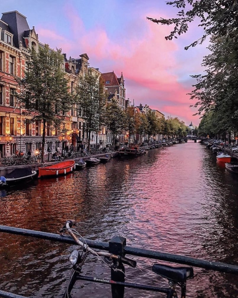 Sunset in Amsterdam