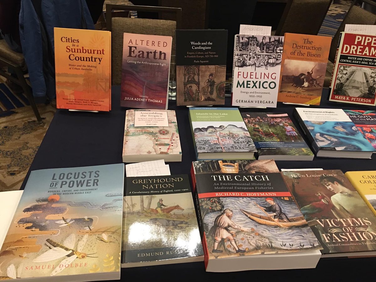#ASEH2023 #envhist #envhum Exciting new titles to be released from the 'Studies in Environment and History' series at Cambridge University Press, co-edited by John McNeill and myself.